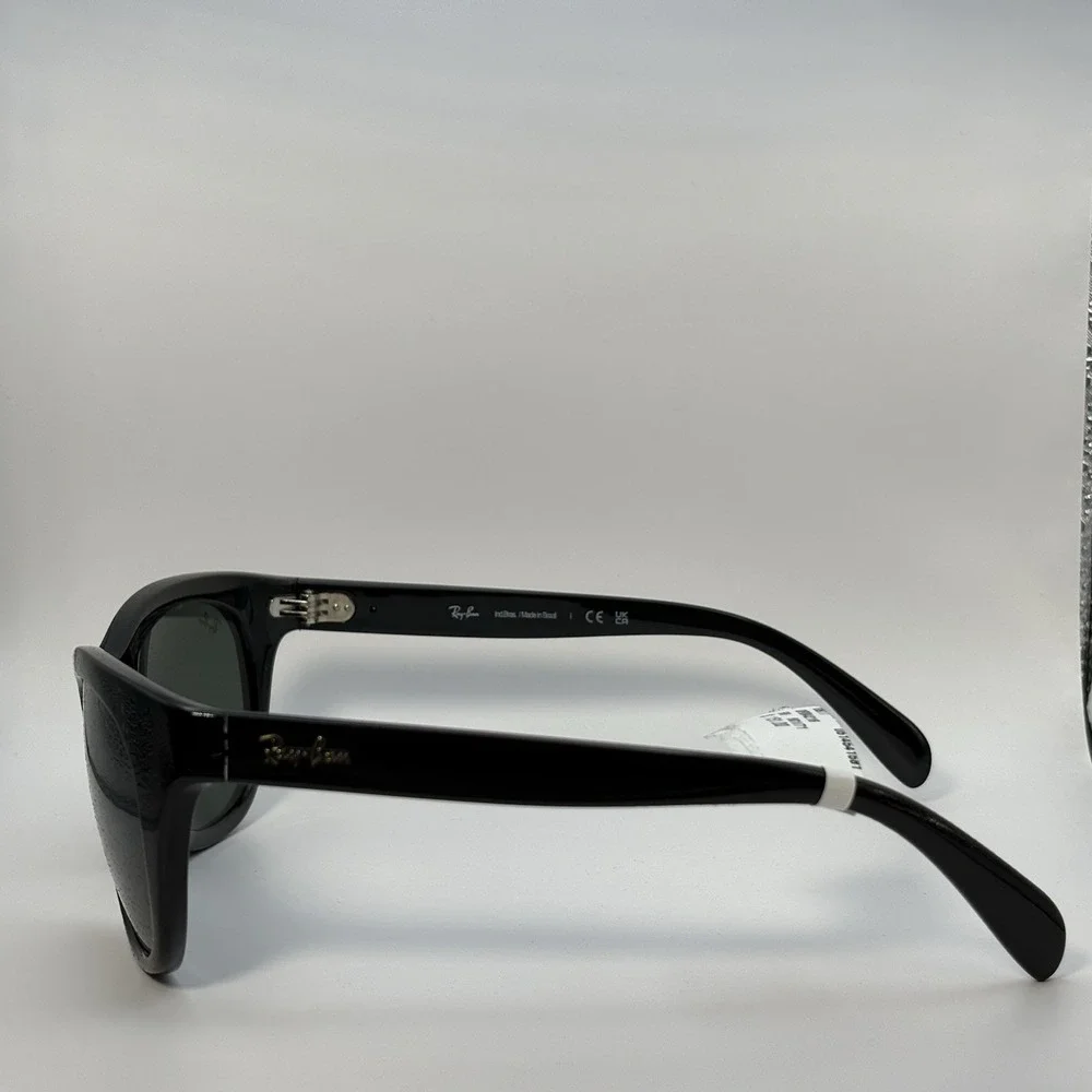 Ray Ban Highstreet RB4216 56mm Sunglasses Authentic Unisex Black Green